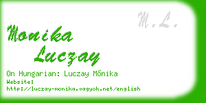 monika luczay business card