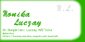 monika luczay business card